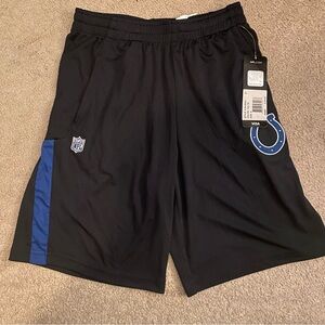 NFL Colts Black Shorts with Blue Accents